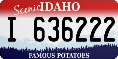 ID license plate I636222