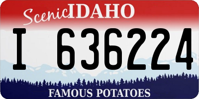 ID license plate I636224