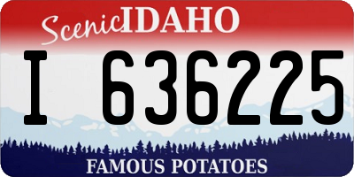ID license plate I636225