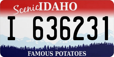 ID license plate I636231