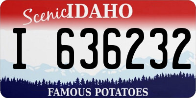 ID license plate I636232