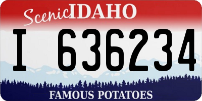 ID license plate I636234