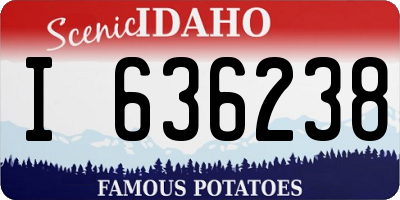 ID license plate I636238