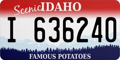 ID license plate I636240