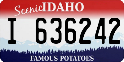 ID license plate I636242