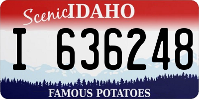 ID license plate I636248