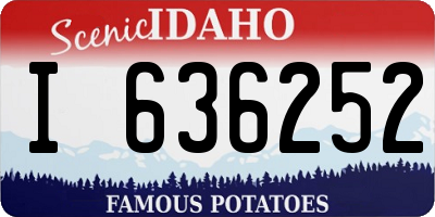 ID license plate I636252