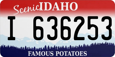 ID license plate I636253