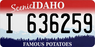 ID license plate I636259