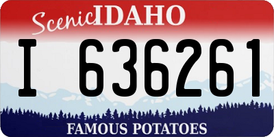 ID license plate I636261