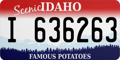 ID license plate I636263