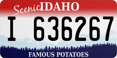 ID license plate I636267