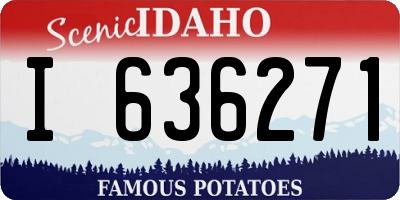 ID license plate I636271