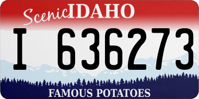 ID license plate I636273