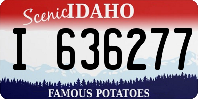 ID license plate I636277