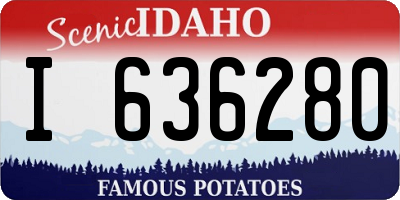 ID license plate I636280