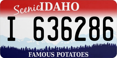 ID license plate I636286