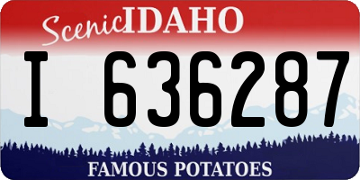 ID license plate I636287
