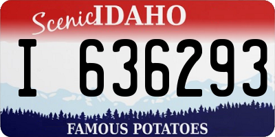 ID license plate I636293