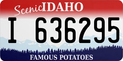 ID license plate I636295