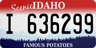 ID license plate I636299