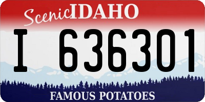 ID license plate I636301