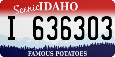 ID license plate I636303