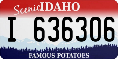 ID license plate I636306