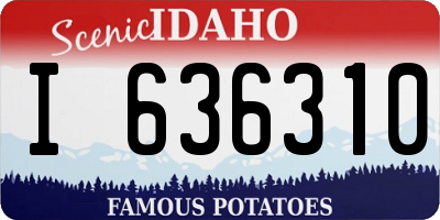 ID license plate I636310
