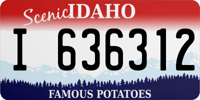 ID license plate I636312