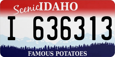 ID license plate I636313