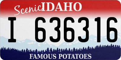 ID license plate I636316