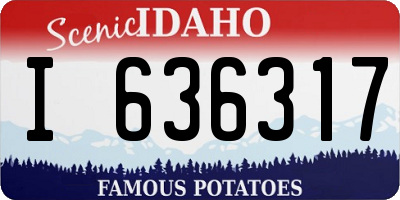 ID license plate I636317