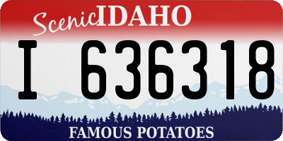 ID license plate I636318