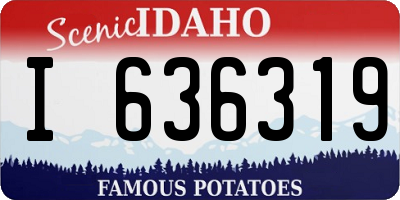ID license plate I636319