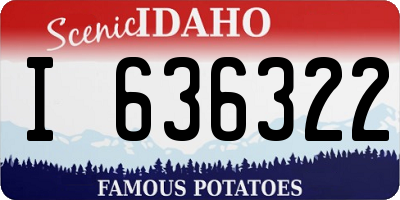 ID license plate I636322