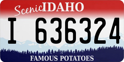 ID license plate I636324