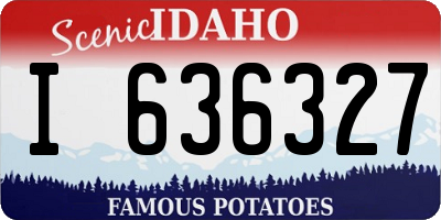 ID license plate I636327
