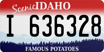 ID license plate I636328