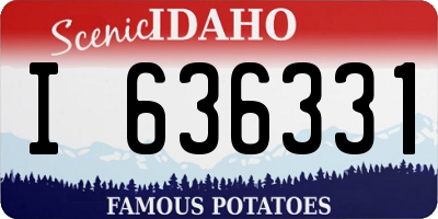ID license plate I636331