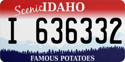 ID license plate I636332