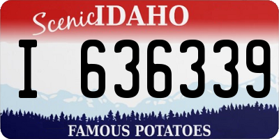 ID license plate I636339