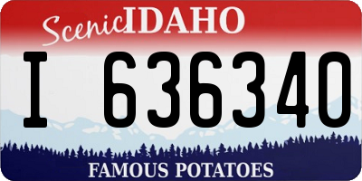 ID license plate I636340