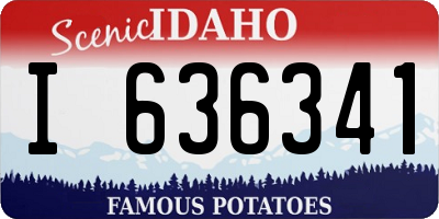 ID license plate I636341