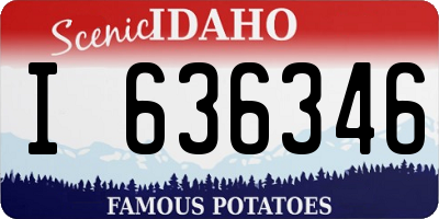ID license plate I636346