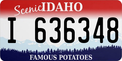 ID license plate I636348