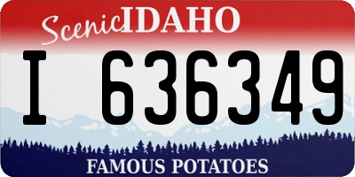 ID license plate I636349