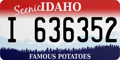 ID license plate I636352