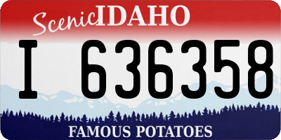 ID license plate I636358