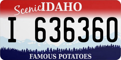 ID license plate I636360